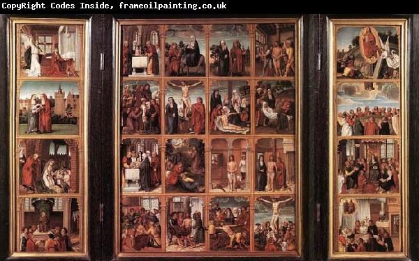unknow artist Triptych with Scenes from the Life of Christ